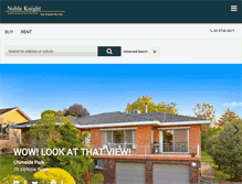 Tablet Screenshot of nobleknight.com.au